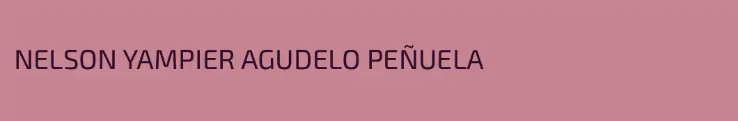NELSON YAMPIER AGUDELO PEÑUELA